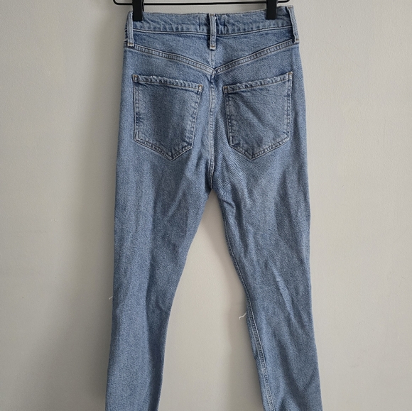 AGOLDE Riley High Rise Straight Crop in Whiplash Jeans Size 24 - Picture 4 of 8
